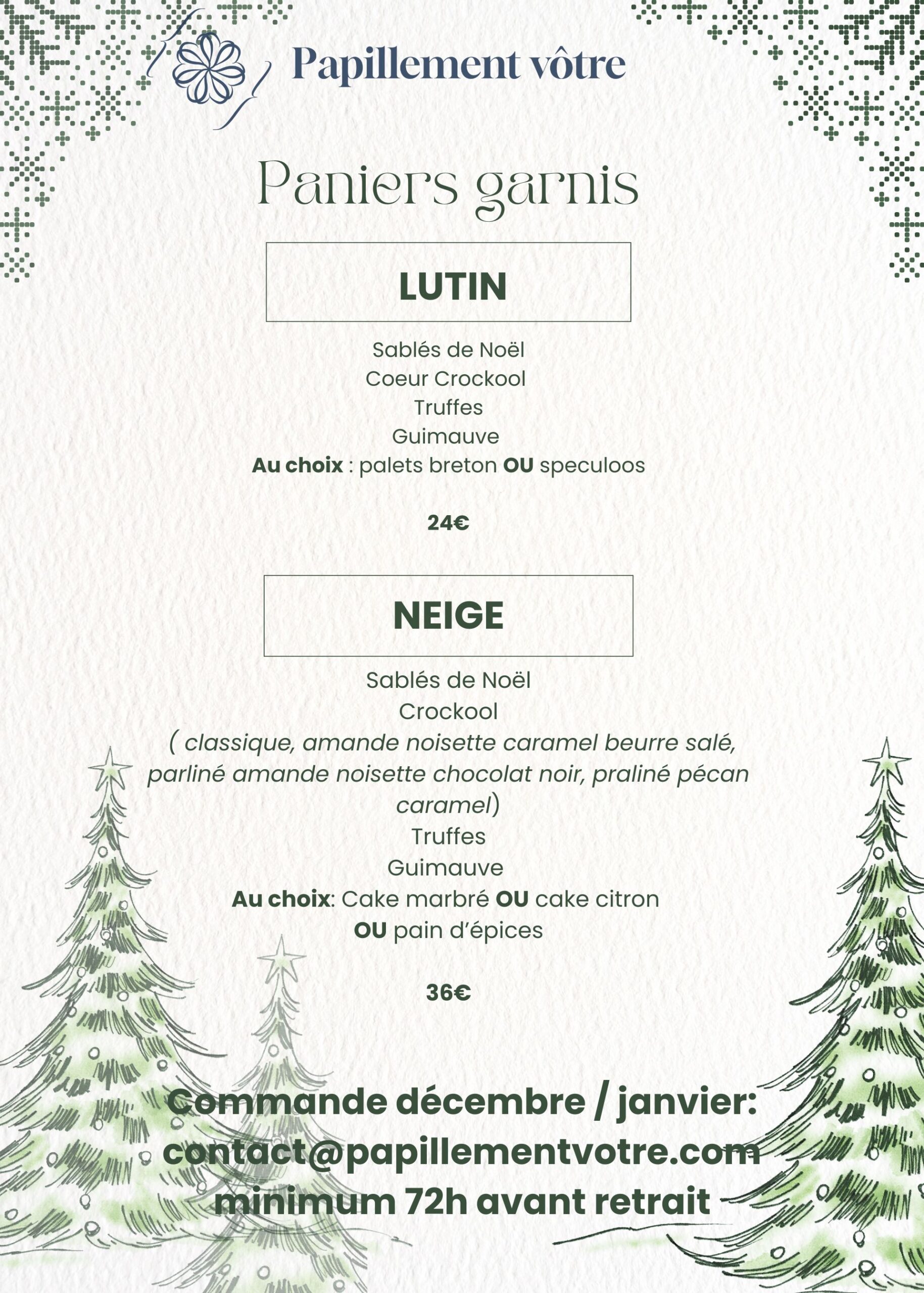 Retour des paniers garnis pour les fêtes de fin d’année